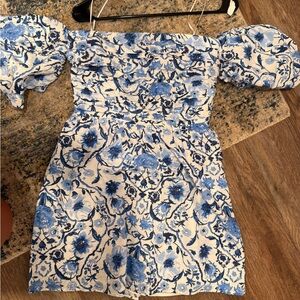 Abercrombie & Fitch Blue Floral Mini Dress